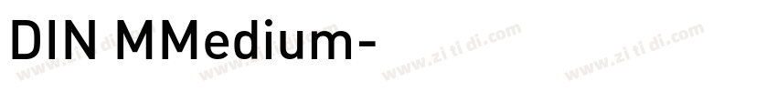 DIN MMedium字体转换